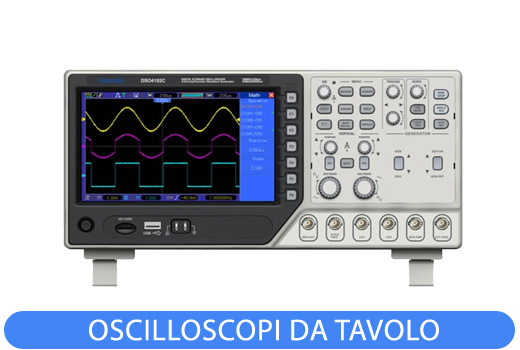 Oscilloscopi da tavolo Hantek